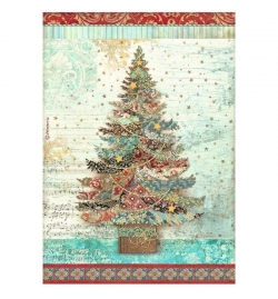 Ριζόχαρτο A4: "Christmas Greetings tree"