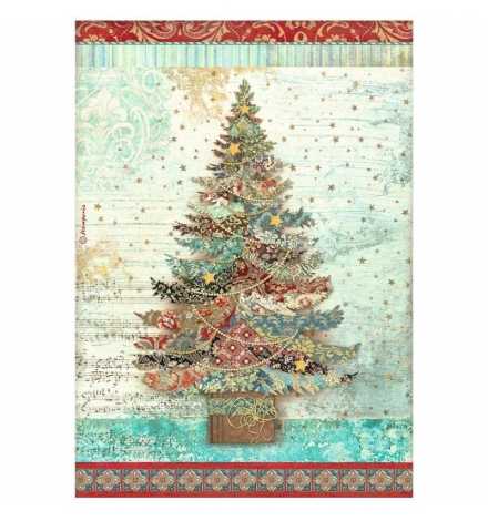 Ricepaper A4: "Christmas Greetings tree"