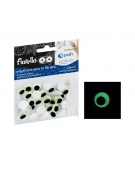 SelfAdhesive Wiggle Eyes Fluorescent 12mm 50pcs