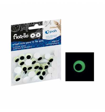 SelfAdhesive Wiggle Eyes Fluorescent 12mm 50pcs