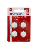 Lithium Batteries CR2016 4pcs - Verbatim