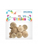 Wooden Buttons 24pcs