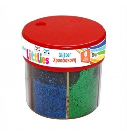 Glitter Σκόνη (powder) 50gr 6 χρώματα