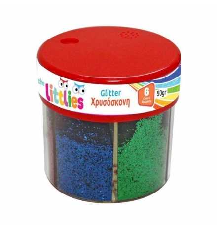 Glitter Σκόνη (powder) 50gr 6 χρώματα