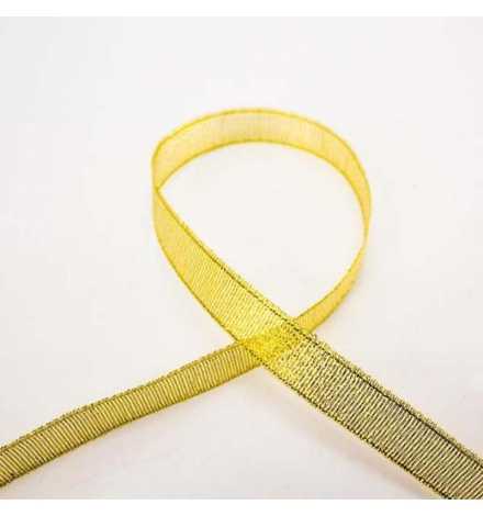 Ribbon Grosgrain 10mm Gold 25Y