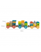 Wooden Stacking Train  26pcs