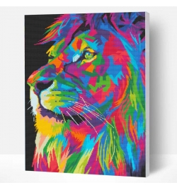Diamond Painting Kit on Canvas 30x40cm Lion
