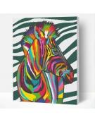 Diamond Painting Kit on Canvas 30x40cm Zebra