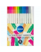 Acrylic Paint Marker Pens 12pcs - Centrum