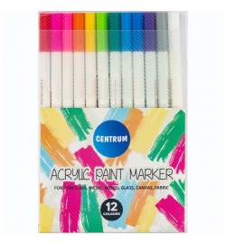 Acrylic Paint Marker Pens 12pcs - Centrum