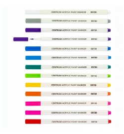 Acrylic Paint Marker Pens 12pcs - Centrum