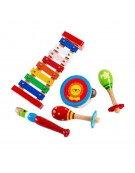 Wooden Musical Instrument Set Lion