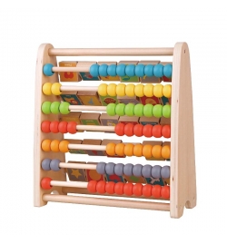 Wooden Educational Abacus Counting Beads & ABC