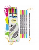 Set Calli.Brush Pen Markers 5 pcs Neon Edition - Online