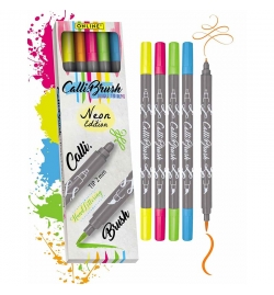 Set Calli.Brush Pen Markers 5 pcs Neon Edition - Online