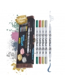 Set Calli.Brush Pen Markers 5 pcs Metallic Edition - Online