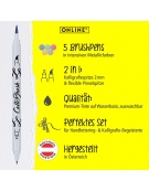 Set Calli.Brush Pen Markers 5 pcs Metallic Edition - Online