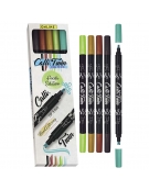 Set Calli.Brush Pen Markers 5 pcs Fresh Edition - Online