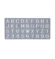 Stencils Letters & Numbers 15mm Cox