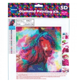 Diamond Painting Kit 20x20cm Άλογο