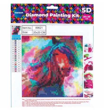 Diamond Painting Kit 20x20cm Άλογο