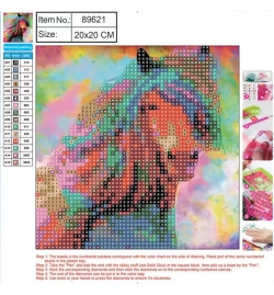 Diamond Painting Kit 20x20cm Άλογο