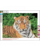 Diamond Mosaic Kit 30x40cm Tiger