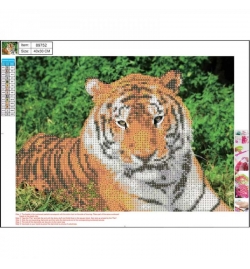 Diamond Mosaic Kit 30x40cm Tiger