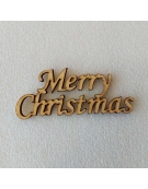 Christmas wishes LASER CUT 9cm "Merry Christmas"