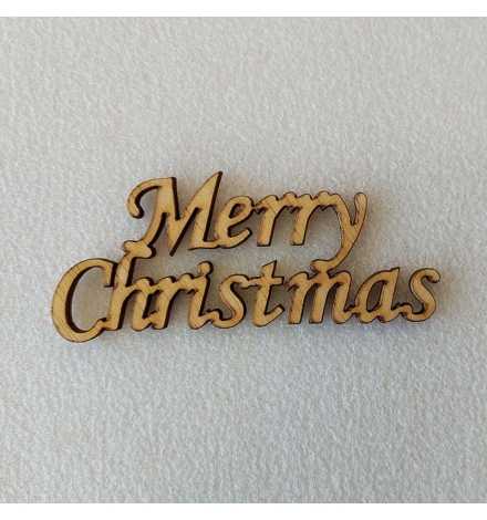 Christmas wishes LASER CUT 9cm "Merry Christmas"