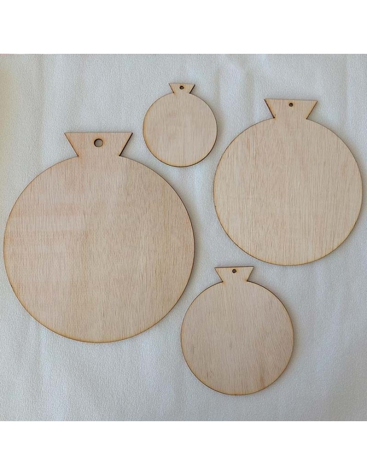 Christmas ornament LASER CUT round 20cm