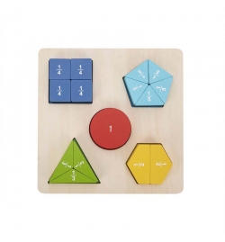 Wooden Puzzle Fraction Learning