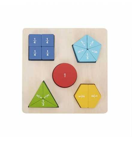 Wooden Puzzle Fraction Learning