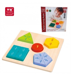 Wooden Puzzle Fraction Learning