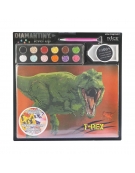 Diamond Painting Kit A4 21x29.7cm Diamantiny Dinosaurs T-Rex