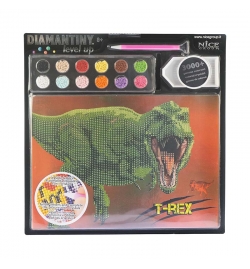 Diamond Painting Kit A4 21x29.7cm Diamantiny Dinosaurs T-Rex