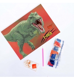 Diamond Painting Kit A4 21x29.7cm Diamantiny Dinosaurs T-Rex