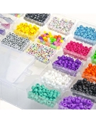 Σετ κατασκευής κοσμημάτων ABC με 1500 πλαστικές χάντρες