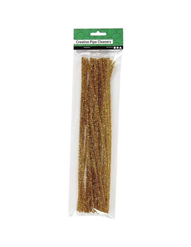 Καθαριστήρες πίπας 30cm Μεταλλικέ Χρυσό 24pcs