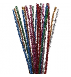 Pipe Cleaners 30cm Metallic Mixed Colors 24pcs