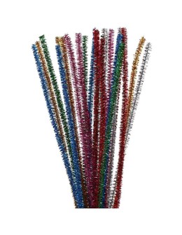 Pipe Cleaners 30cm Metallic Mixed Colors 24pcs