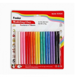 Modeling Clay 9 colors 270gr - Foska