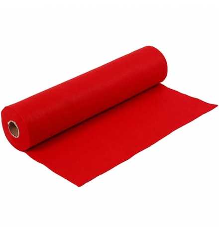 Felt Roll 45cm x 5m Red