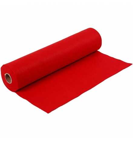 Felt Roll 45cm x 5m Red