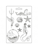 Soft Maxi Mould 21x29cm "Songs of the Sea mermaid" - Stamperia