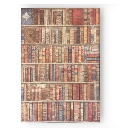 Ριζόχαρτο A4: "Vintage Library Bookcase"
