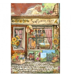 Ριζόχαρτο A4: "Sunflower Art shop"