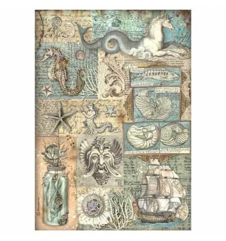 Ριζόχαρτο A4: "Songs of the Sea texture"