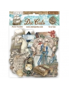 Die cuts Songs of the Sea ship and treasures- Stamperia