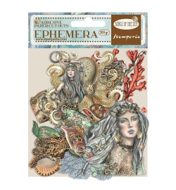 Adhesive Die Cuts Ephemera - Songs of the Sea mermaids - Stamperia
